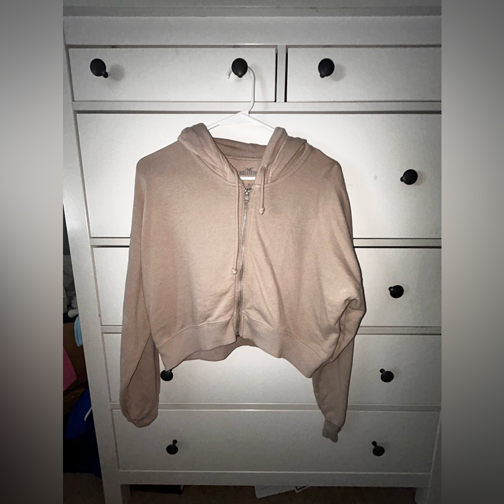 Hollister cropped zip up